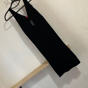 Black tank style sweater dress